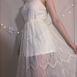 Long Lace Maxi Dress - Forever21